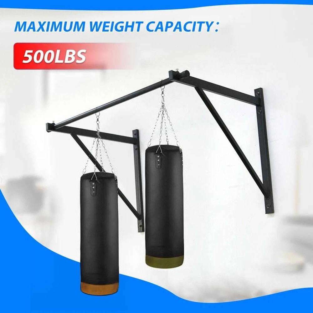 Heavy Duty Wall Mounted Pull Up Bar For Home Gym Strength Training 2