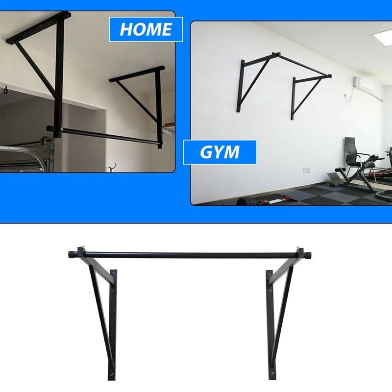 Heavy Duty Wall Mounted Pull Up Bar For Home Gym Strength Training 4