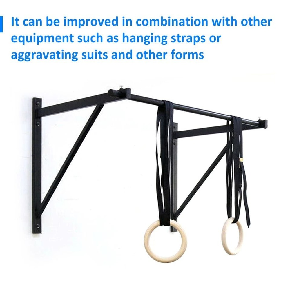 Heavy Duty Wall Mounted Pull Up Bar For Home Gym Strength Training 5