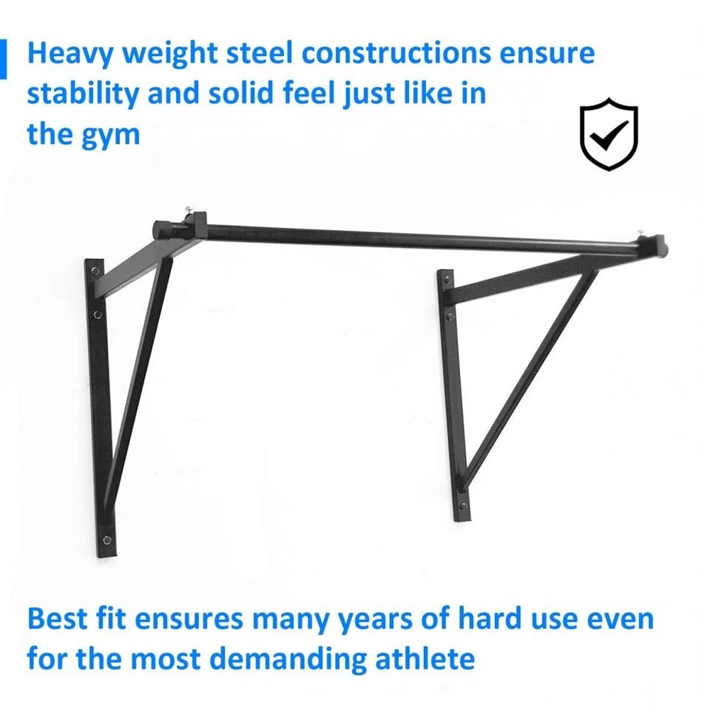 Heavy Duty Wall Mounted Pull Up Bar For Home Gym Strength Training 6