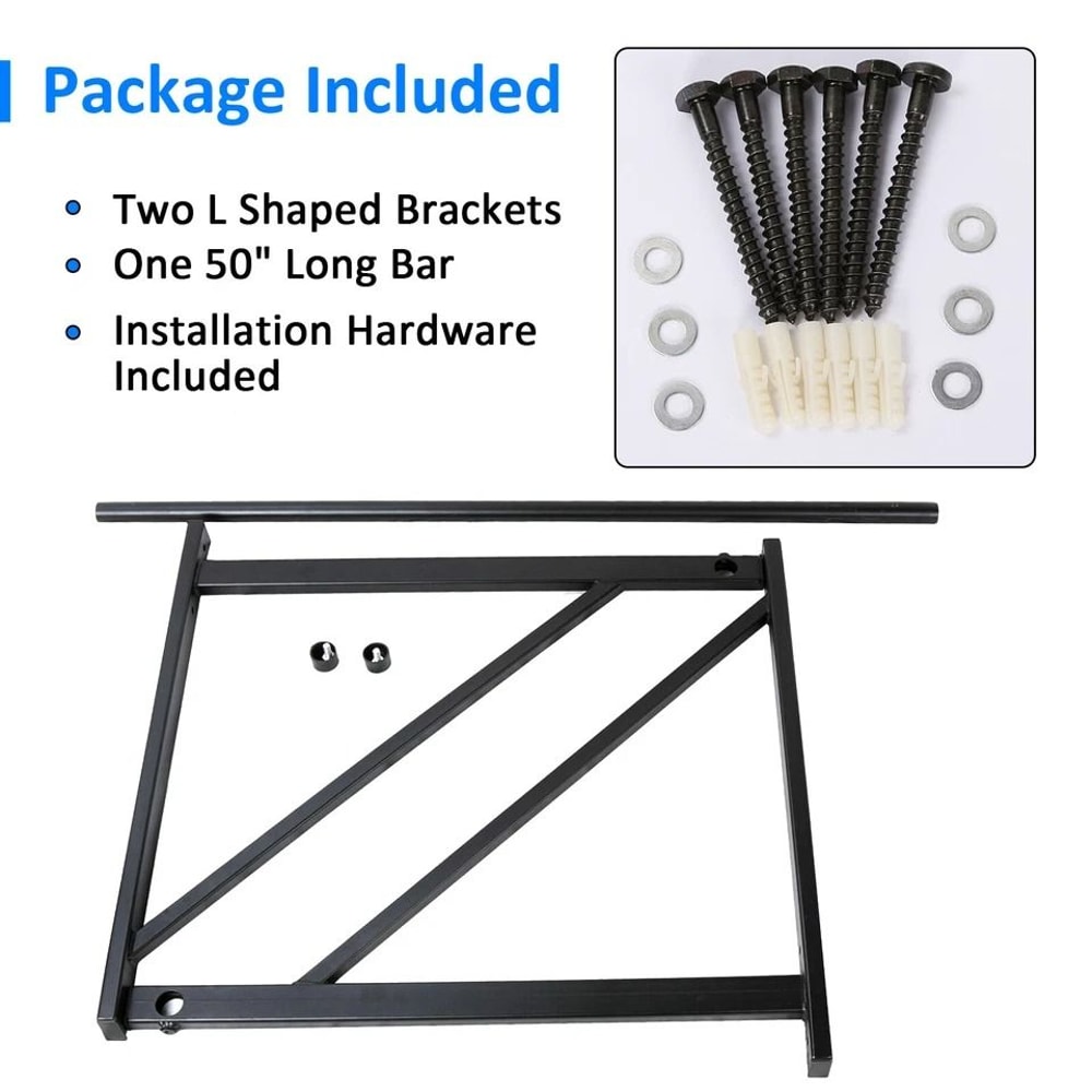 Heavy Duty Wall Mounted Pull Up Bar For Home Gym Strength Training 7