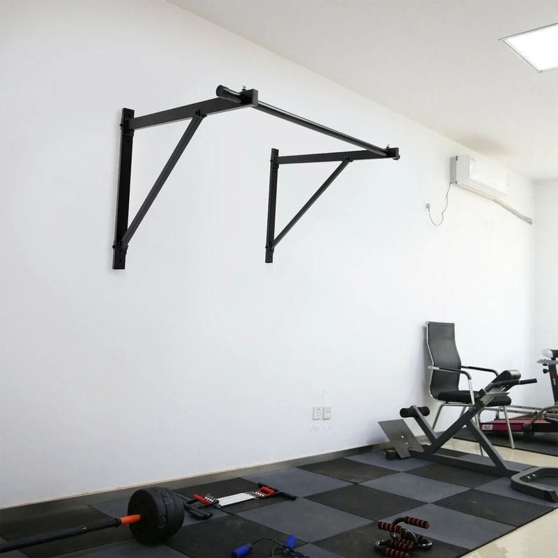 Heavy Duty Wall Mounted Pull Up Bar For Home Gym Strength Training 8