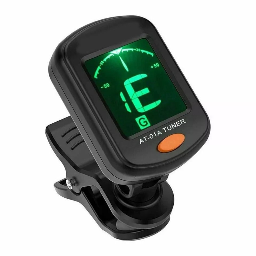 ClipOn Guitar Tuner With LCD Display Chromatic Digital Tuner For Guitar Bass Ukulele Violin 8