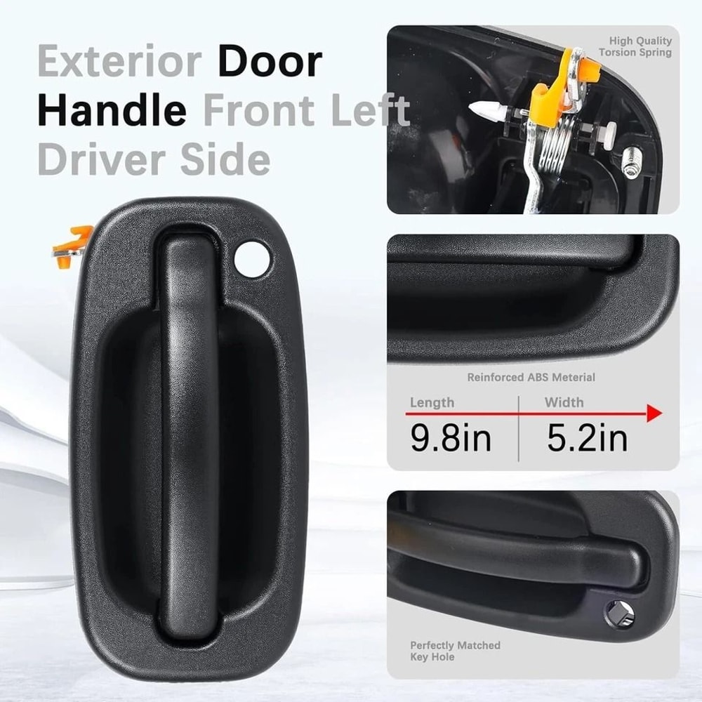 Front Driver Side Exterior Door Handle For Chevy GMC Left LH Replacement 1