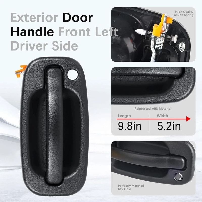 Front Driver Side Exterior Door Handle For Chevy GMC Left LH Replacement 1
