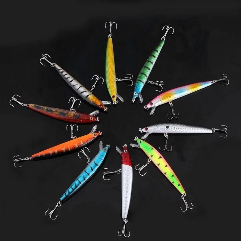 Lot Kinds Of Fishing Lures Crankbaits Hooks Minnow Baits Tackle Crank 13