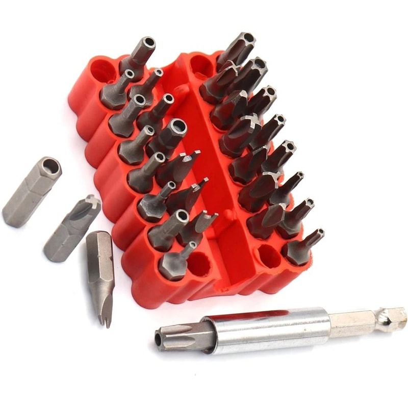 Tamper Proof Screwdriver Bit Set With Security Torx Hex And Spanner Bits 0