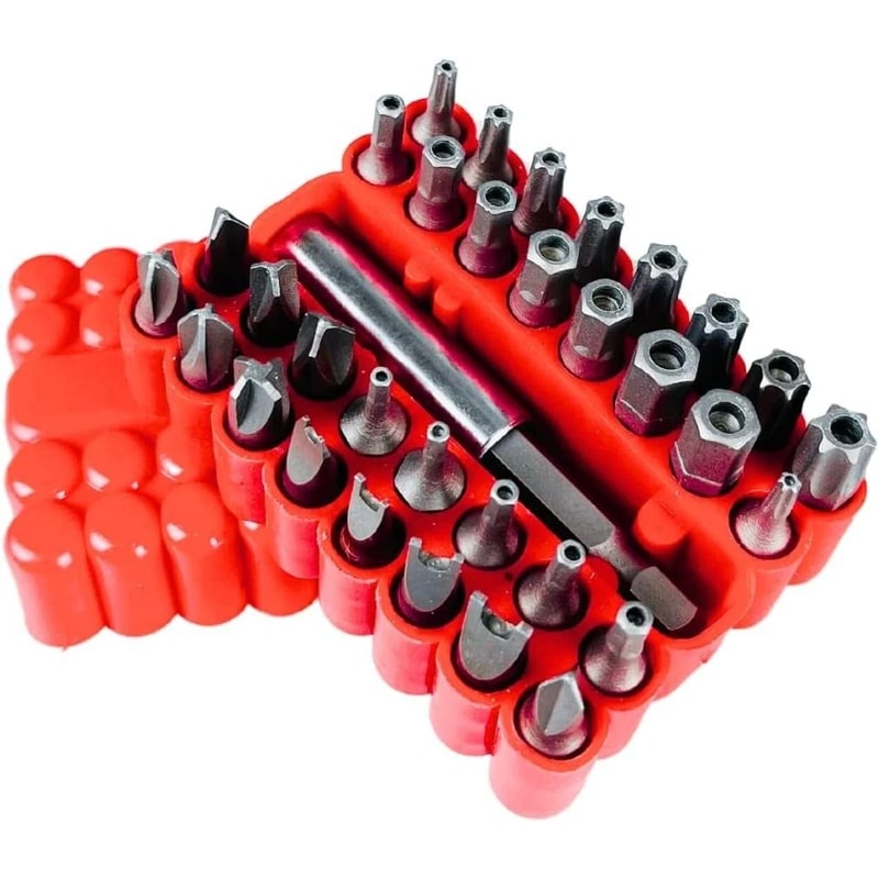 Tamper Proof Screwdriver Bit Set With Security Torx Hex And Spanner Bits 7