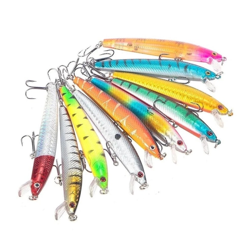 Bass Fishing Lures Crankbait Minnow Set For Freshwater Anglers 2