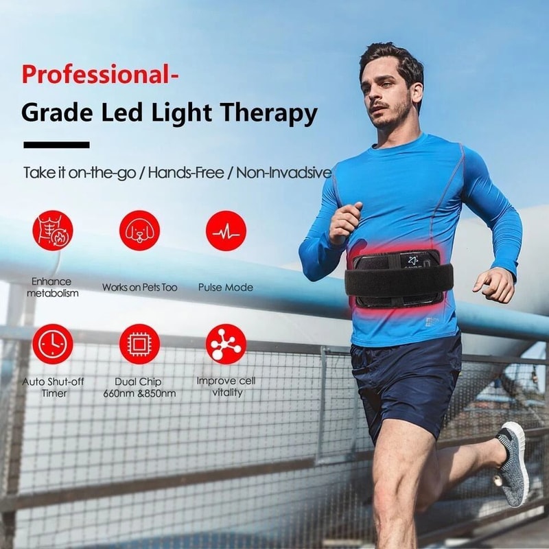 Red Light Therapy Belt For Body 660nm 850nm Infrared Waist Wrap 9