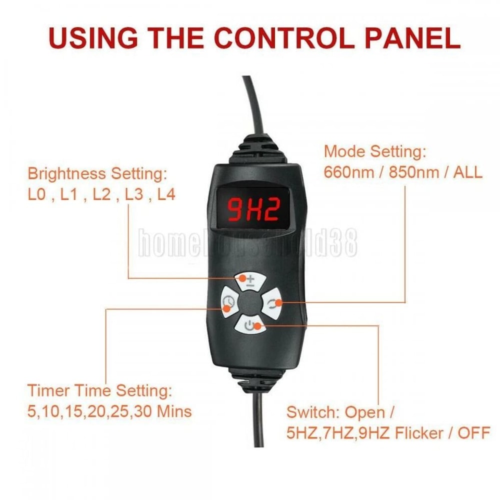 Red Light Therapy Belt For Body 660nm 850nm Infrared Waist Wrap 3