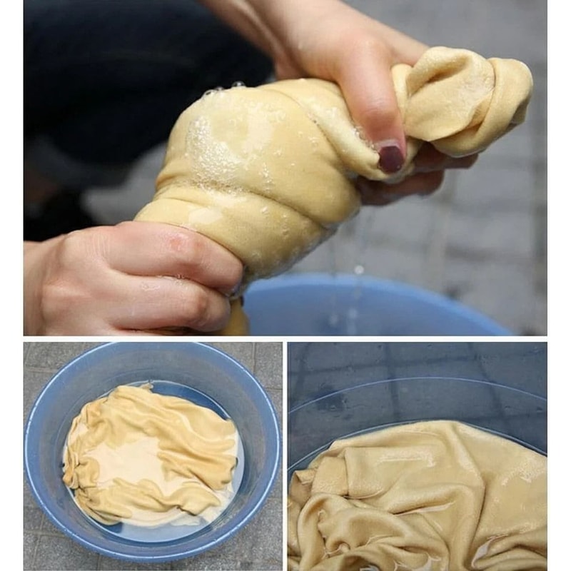 Large Natural Chamois Car Drying Towel Absorbent Shammy Towel 4