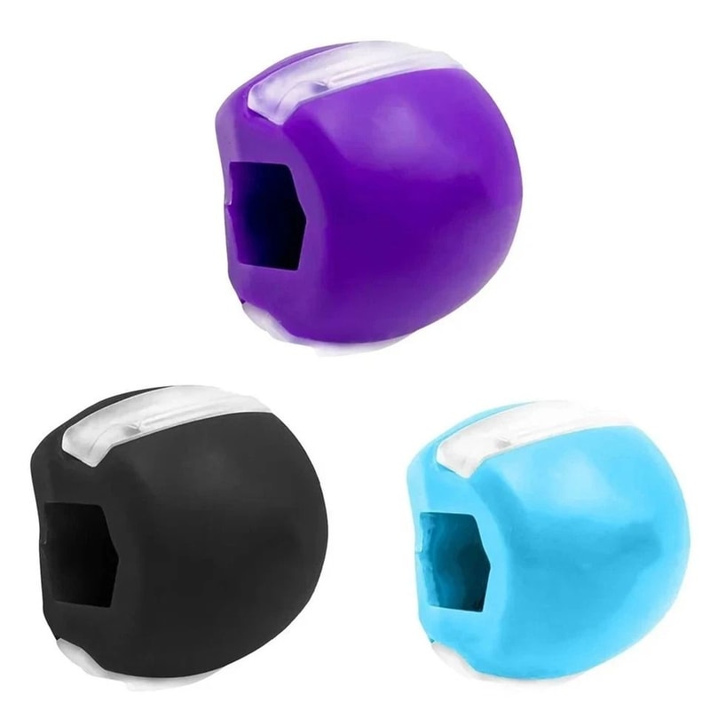 Jawline Exerciser Set Jaw Trainer And Jaw Exercise Ball For Face And Neck Toning 0