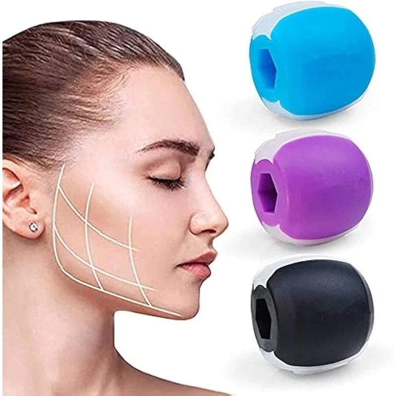 Jawline Exerciser Set Jaw Trainer And Jaw Exercise Ball For Face And Neck Toning 2