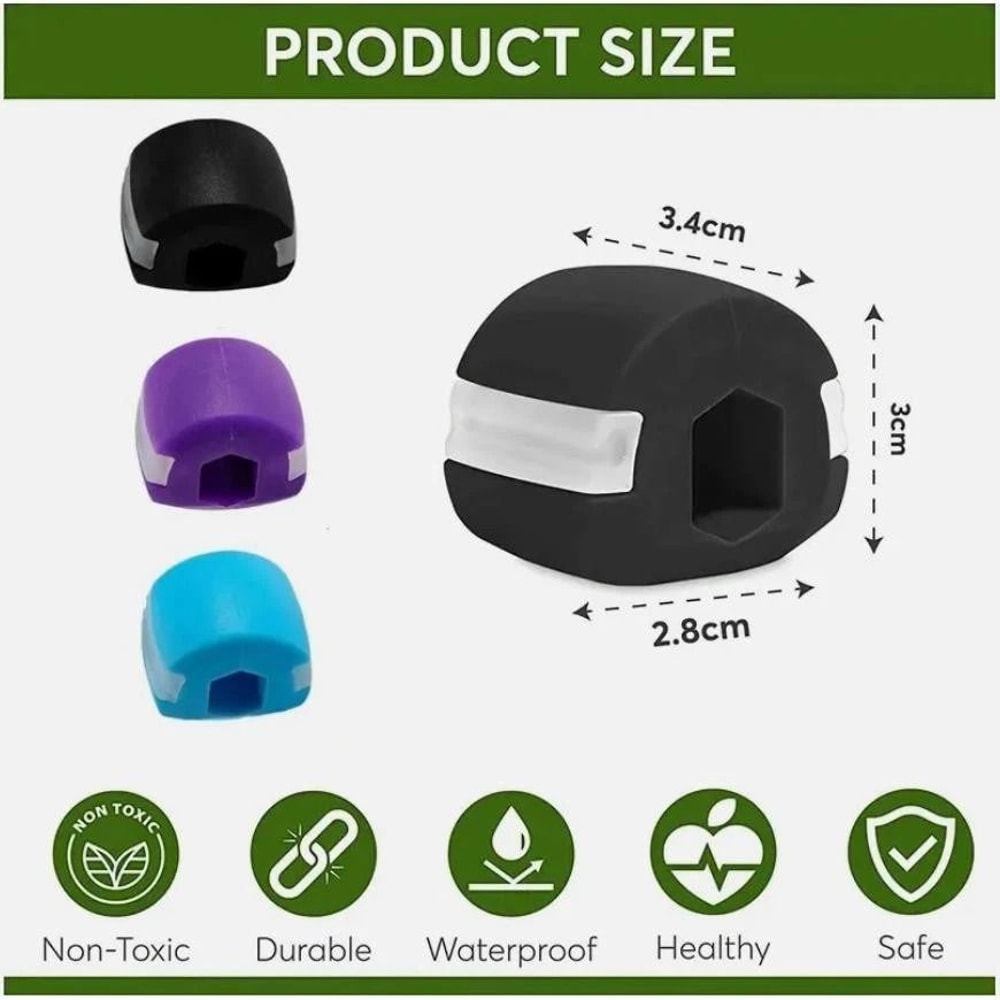 Jawline Exerciser Set Jaw Trainer And Jaw Exercise Ball For Face And Neck Toning 3