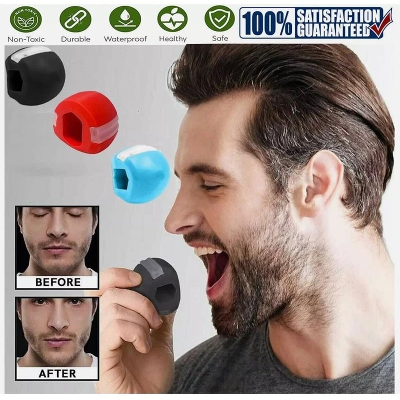 Jawline Exerciser Set Jaw Trainer And Jaw Exercise Ball For Face And Neck Toning 4