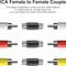 RCA Female To Female Coupler Adapter For AV Audio Video Cable Extension 1