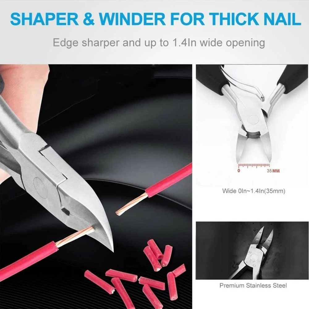 Heavy Duty Ingrown Toenail Clippers For Thick Nails Precision Stainless Nail Scissor 5