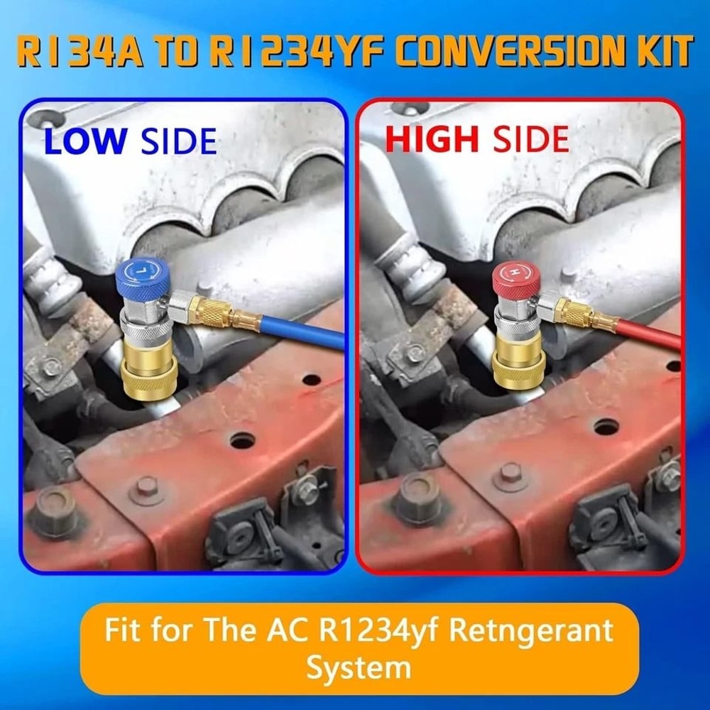 Adjustable Adapter Set Brass High Low Quick Couplers For AC Service 3