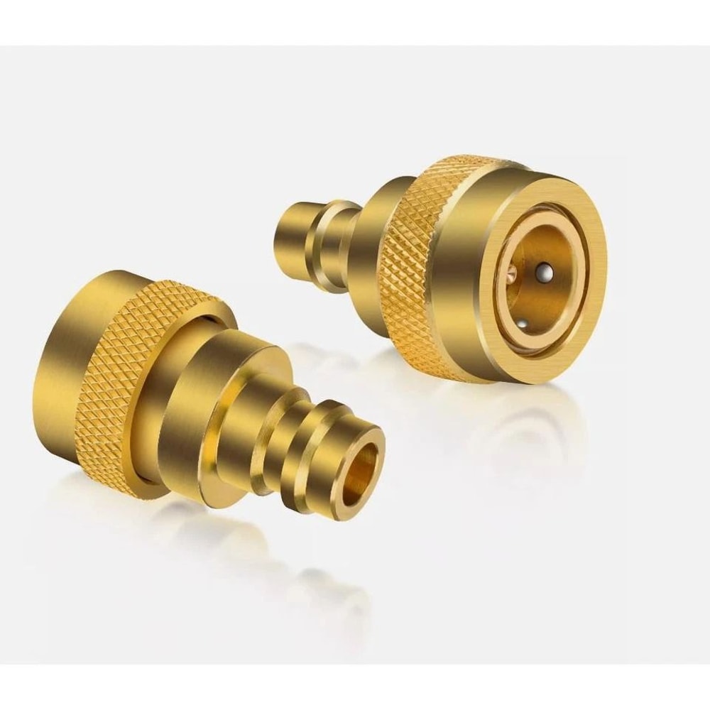 Adjustable Adapter Set Brass High Low Quick Couplers For AC Service 9