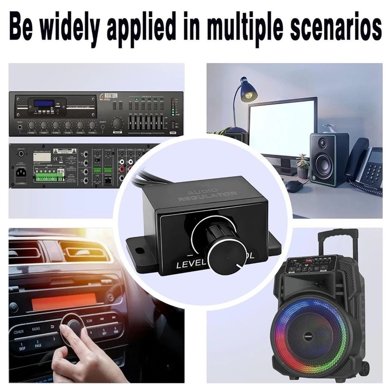 Universal Car Bass Knob RCA Level Controller For Amplifier And Subwoofer 10