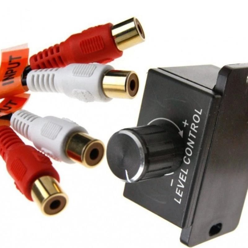 Universal Car Bass Knob RCA Level Controller For Amplifier And Subwoofer 11