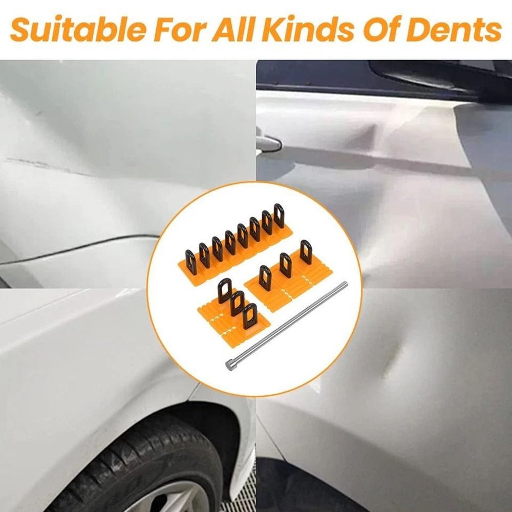 Paintless Dent Repair Kit Car Dent Removal Tool With Glue Pull Tabs 6