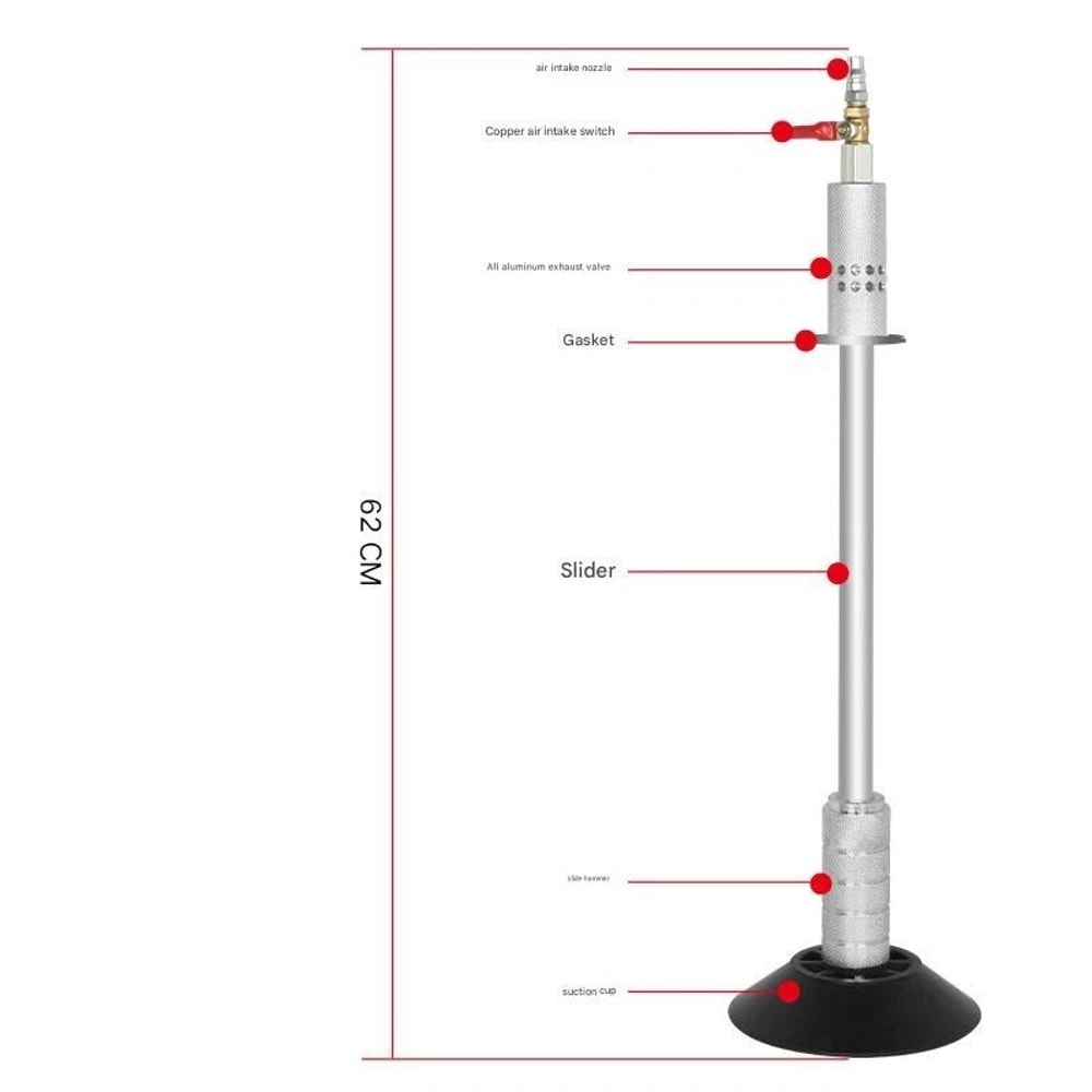 Air Pneumatic Dent Puller Slide Hammer Kit With Suction Cups For Car Auto Body Dent Repair 4