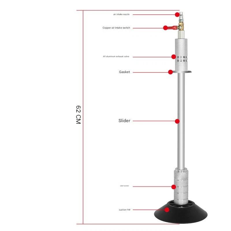 Air Pneumatic Dent Puller Slide Hammer Kit With Suction Cups For Car Auto Body Dent Repair 4
