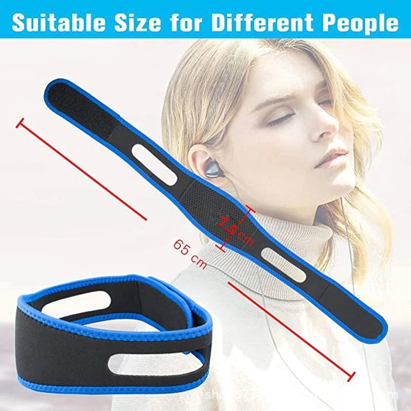 Adjustable Anti Snore Chin Strap For CPAP Users Sleep Apnea Jaw Support 1