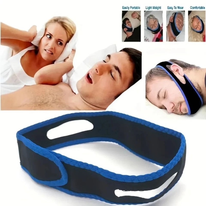 Adjustable Anti Snore Chin Strap For CPAP Users Sleep Apnea Jaw Support 9