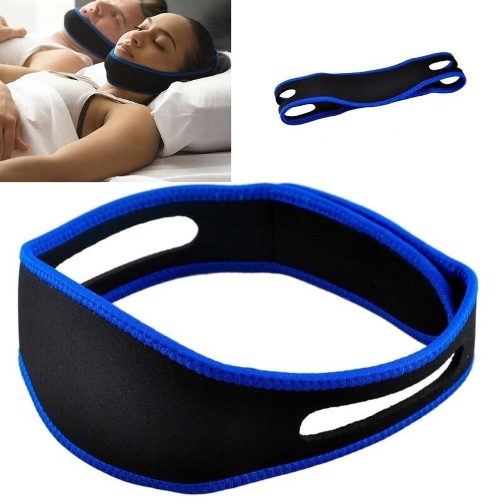 Adjustable Anti Snore Chin Strap For CPAP Users Sleep Apnea Jaw Support 10