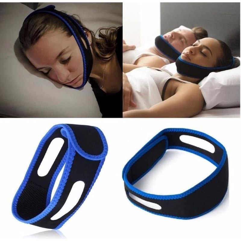 Adjustable Anti Snore Chin Strap For CPAP Users Sleep Apnea Jaw Support 2