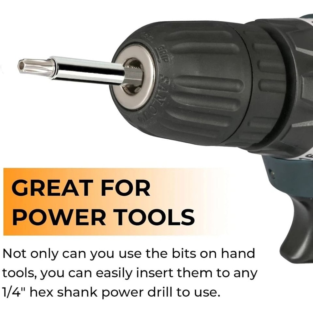 Security Torx Bit Set With Tamper Proof Bits And Magnetic Holder 1