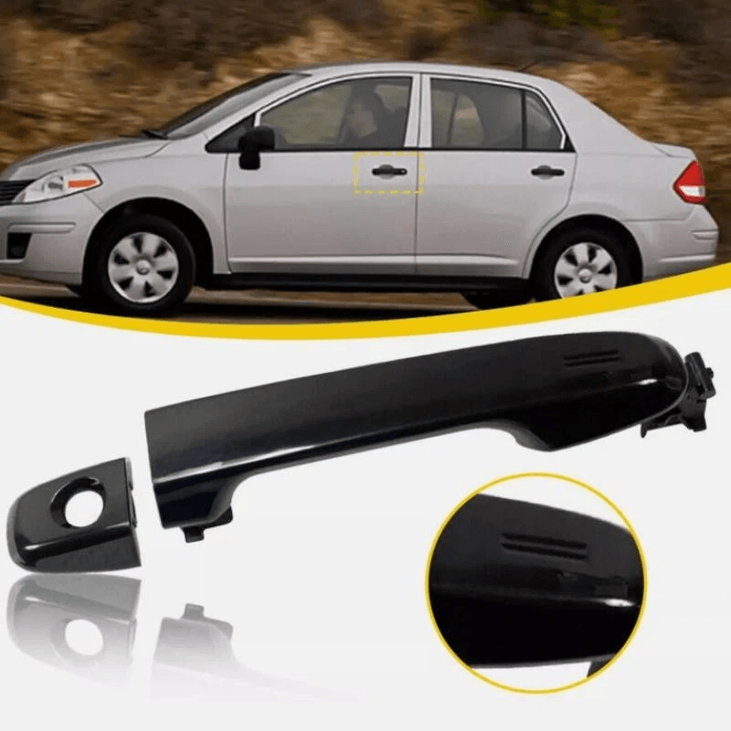 Exterior Door Handle Front Left Driver Side Black Replacement 6