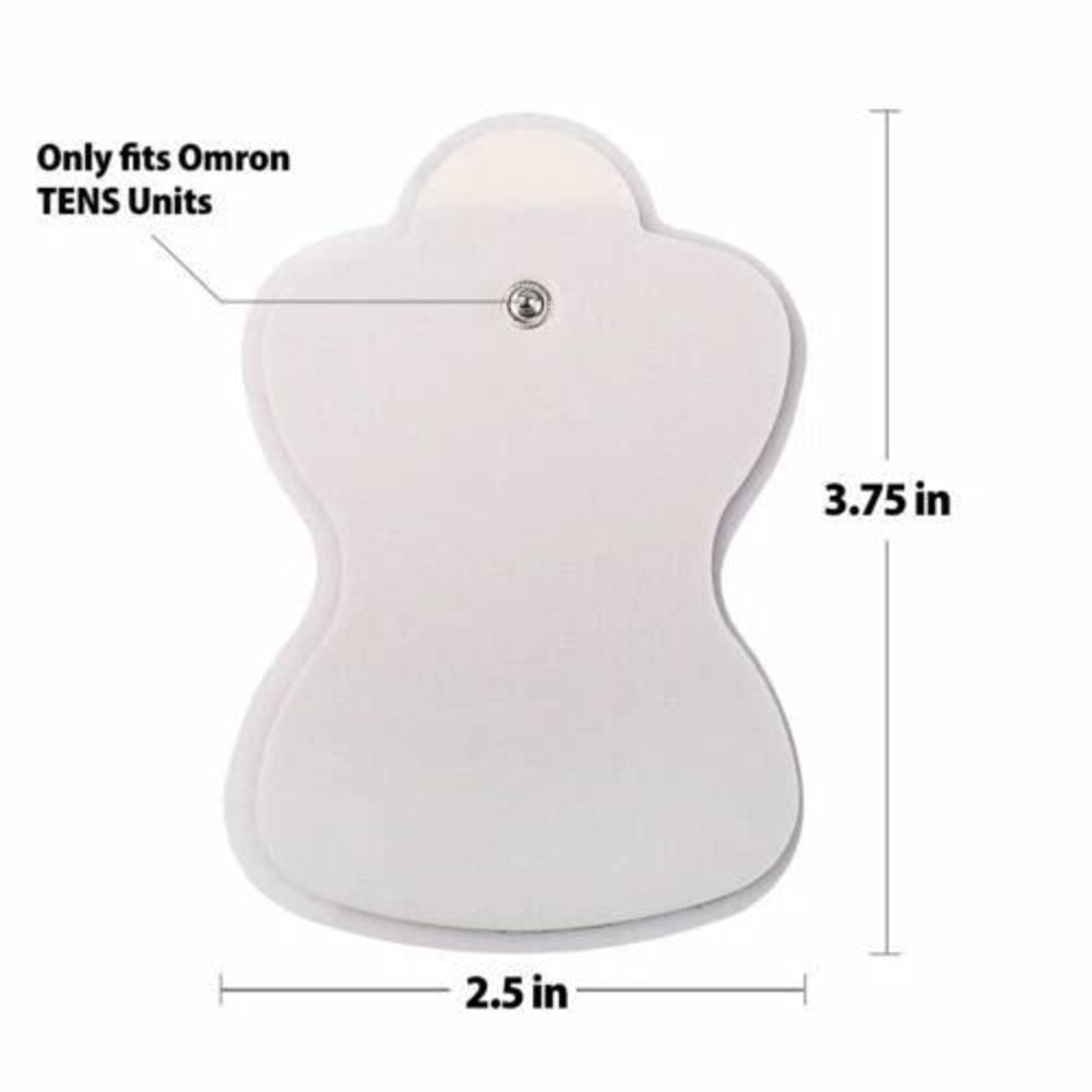 SnapOn Replacement Electrode Pads For TENS Unit Therapy Massager Bulk Pack 1