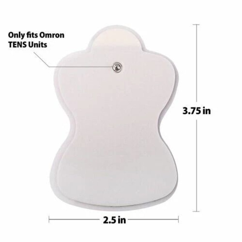 SnapOn Replacement Electrode Pads For TENS Unit Therapy Massager Bulk Pack 1