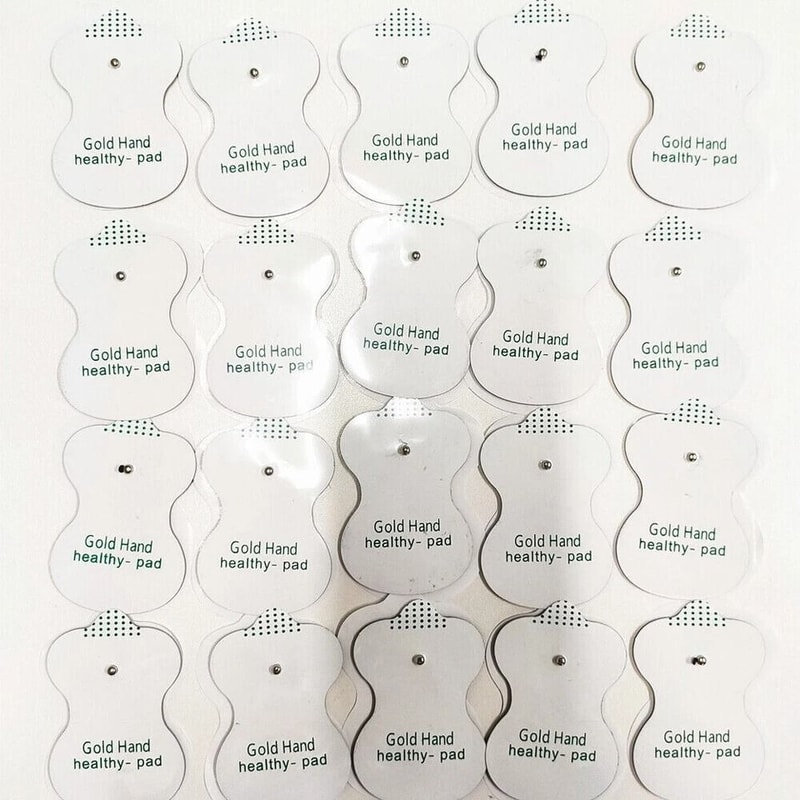 SnapOn Replacement Electrode Pads For TENS Unit Therapy Massager Bulk Pack 9