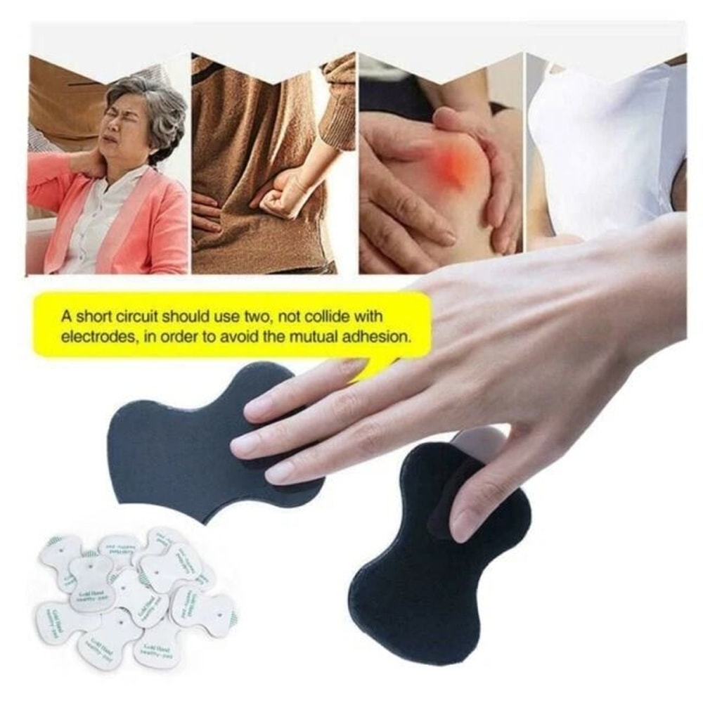 SnapOn Replacement Electrode Pads For TENS Unit Therapy Massager Bulk Pack 4