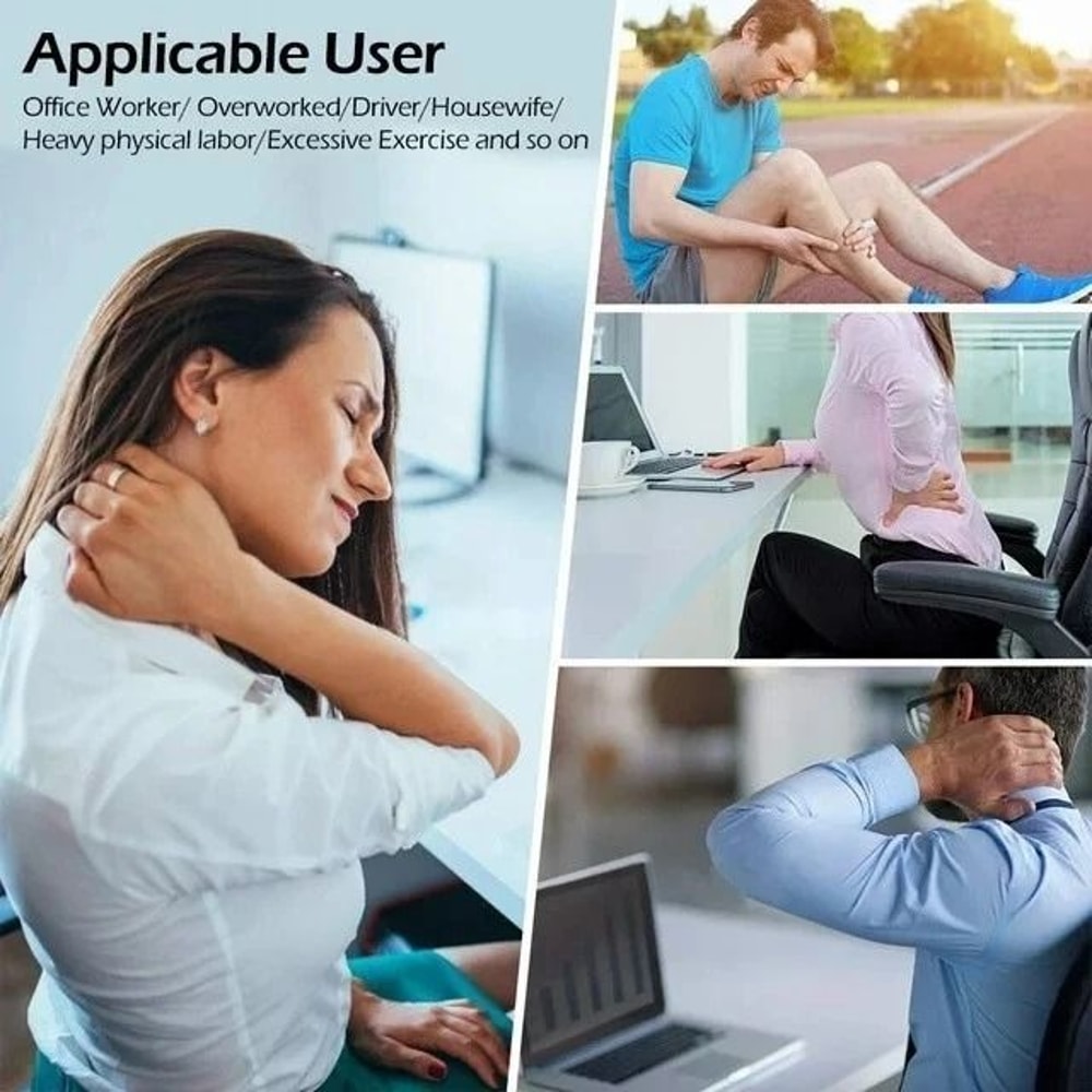 SnapOn Replacement Electrode Pads For TENS Unit Therapy Massager Bulk Pack 6