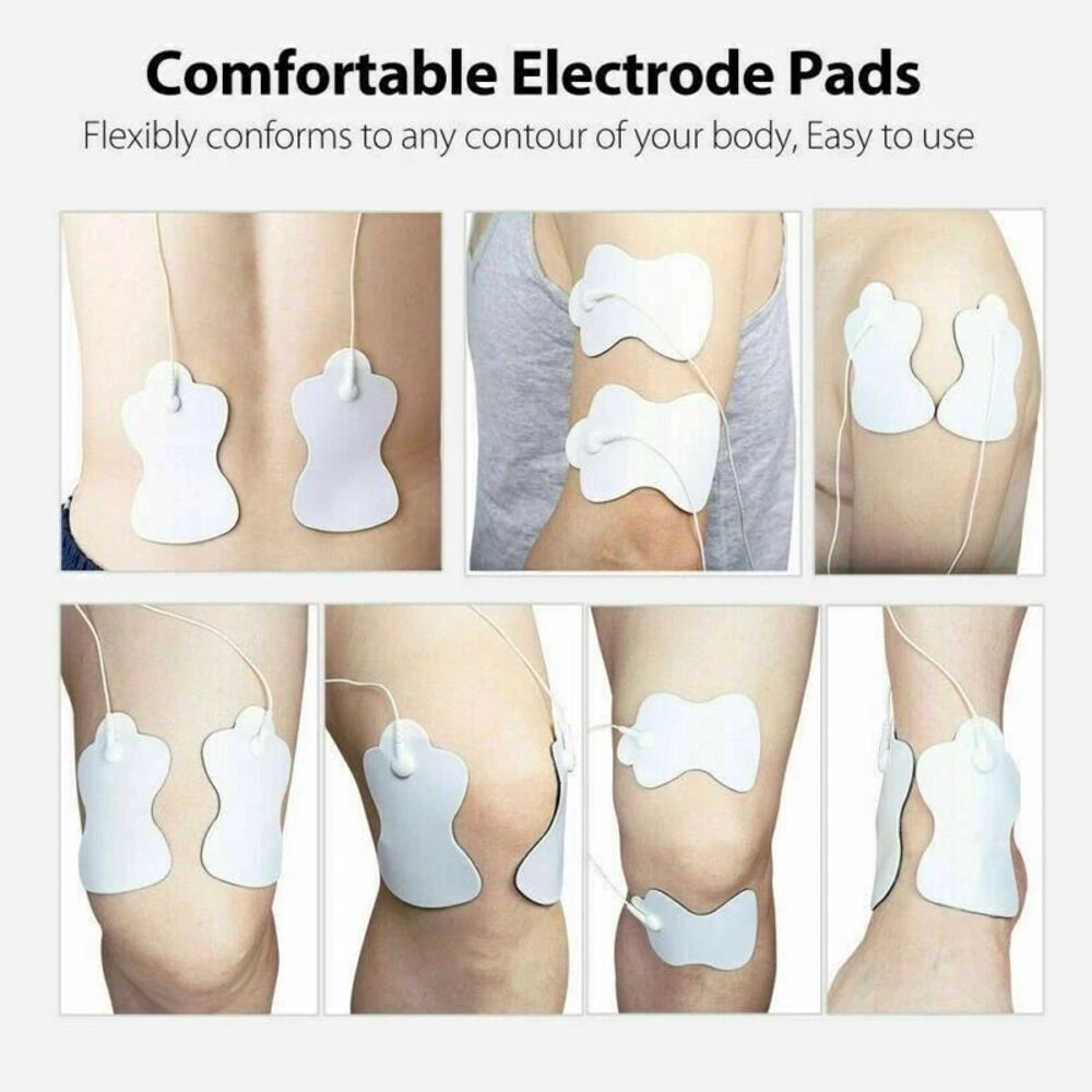 SnapOn Replacement Electrode Pads For TENS Unit Therapy Massager Bulk Pack 7