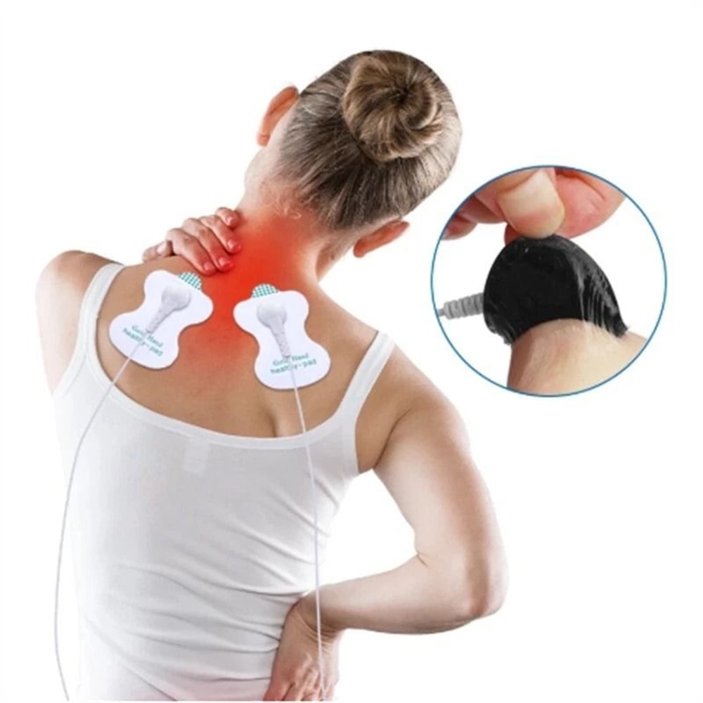 SnapOn Replacement Electrode Pads For TENS Unit Therapy Massager Bulk Pack 0