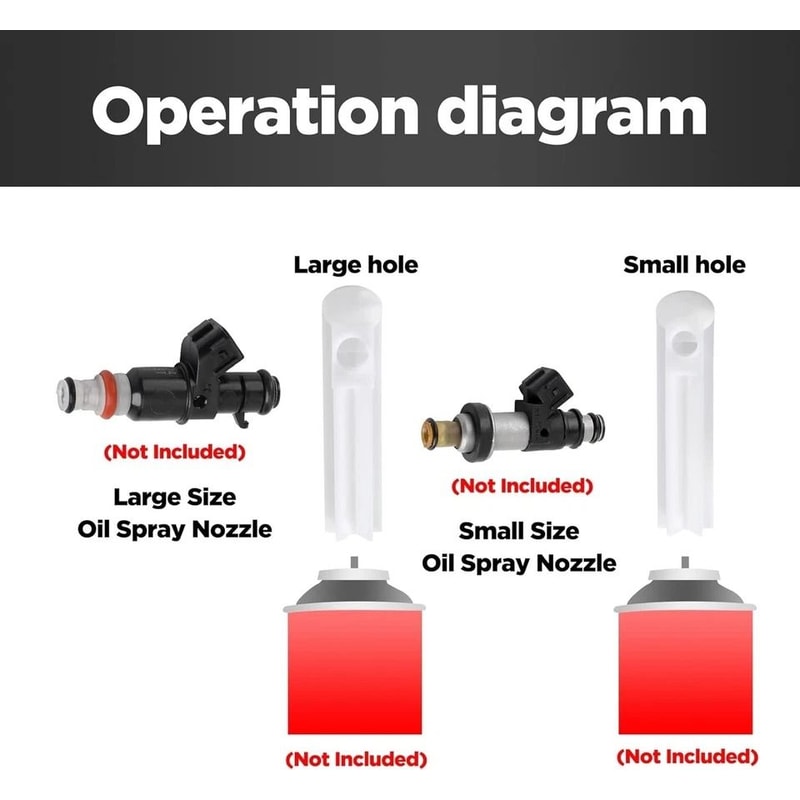 Universal Fuel Injector Flush Adapter Fuel Injector Cleaning Kit DIY Car Cleaning Tool For Engine 2