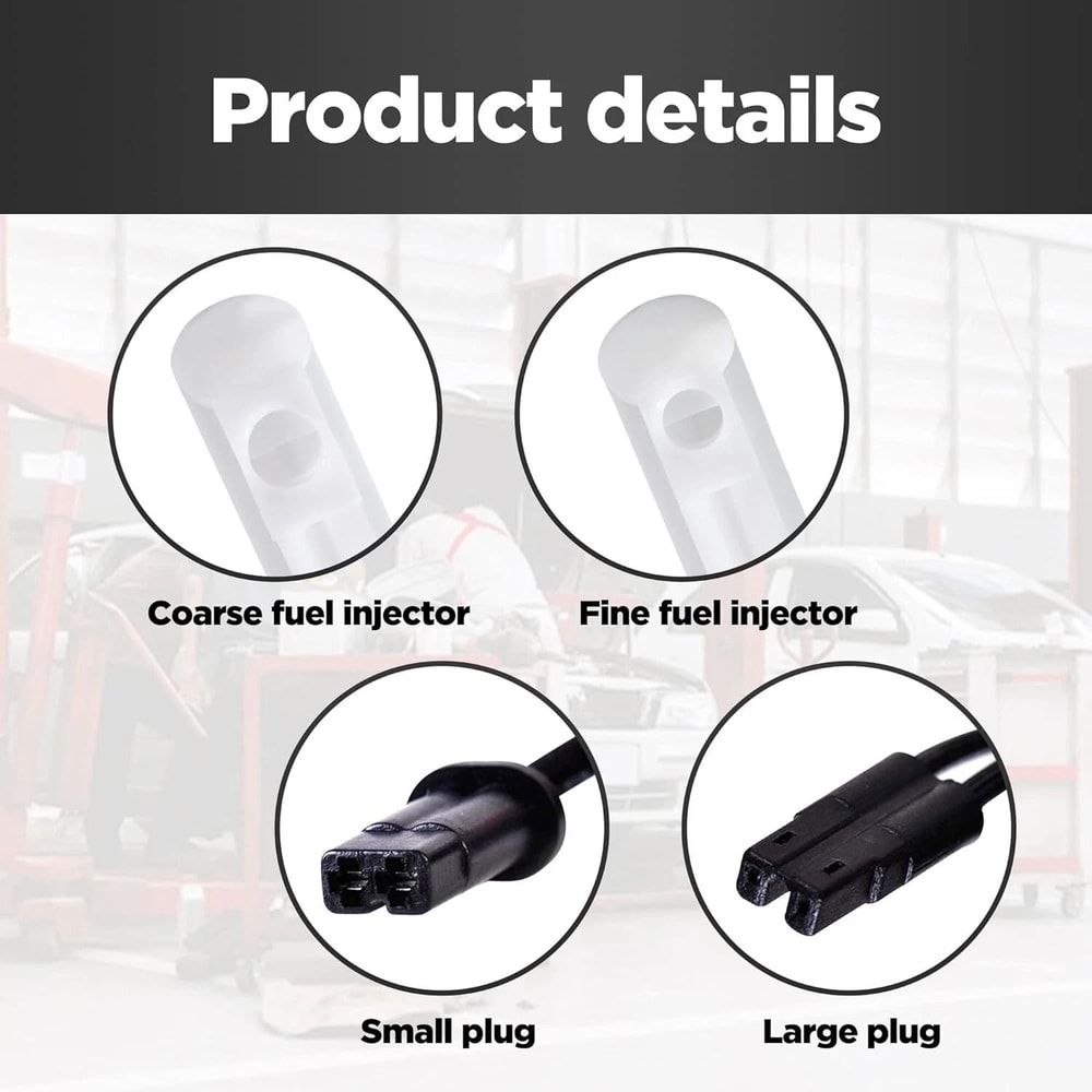 Universal Fuel Injector Flush Adapter Fuel Injector Cleaning Kit DIY Car Cleaning Tool For Engine 14