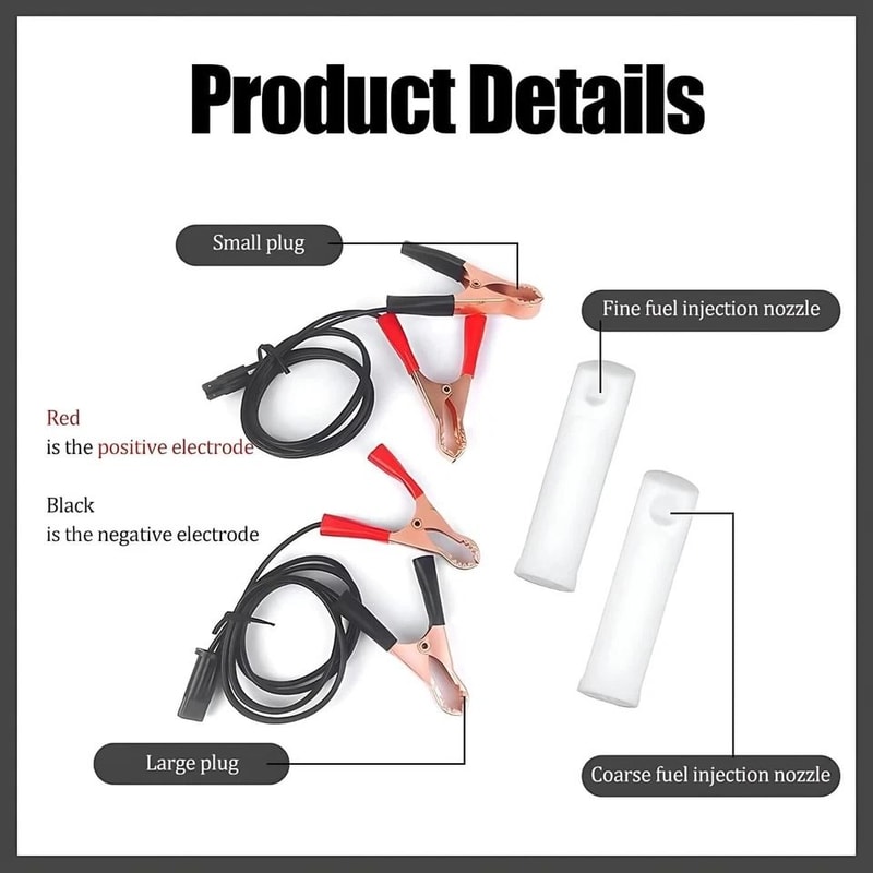 Universal Fuel Injector Flush Adapter Fuel Injector Cleaning Kit DIY Car Cleaning Tool For Engine 8