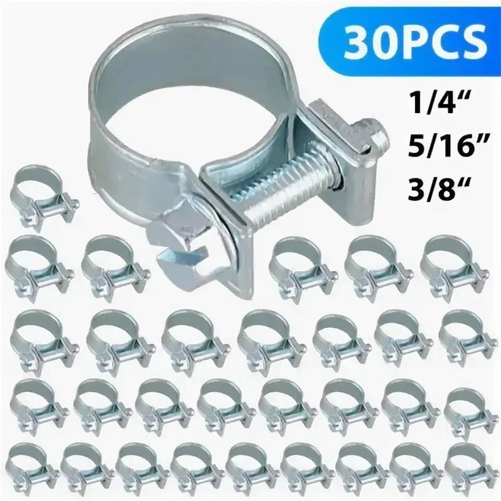 Fuel Injection Hose Clamps For Gas Line Durable Pipe Clamps For Car DIY Projects 10