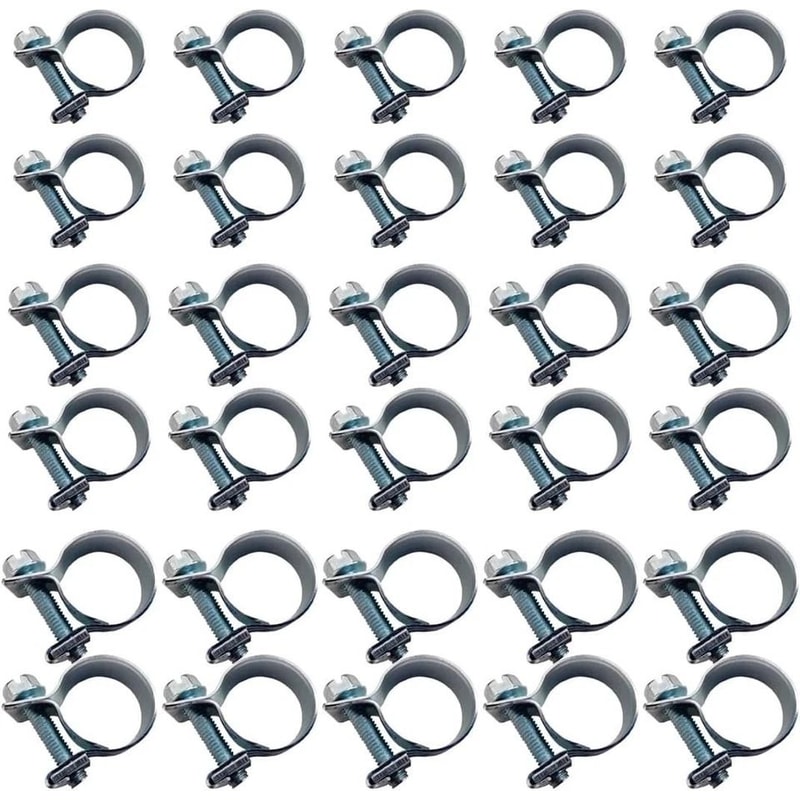 Fuel Injection Hose Clamps For Gas Line Durable Pipe Clamps For Car DIY Projects 12