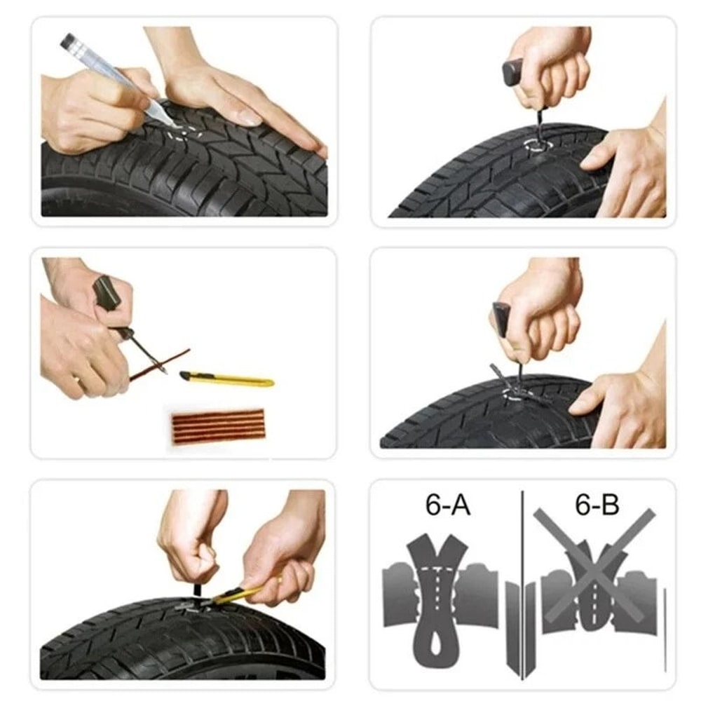 SelfVulcanizing Tire Repair Plugs Tubeless Seal Patches For Quick Tire Fixes 4