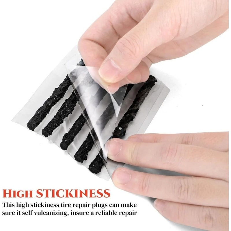 SelfVulcanizing Tire Repair Plugs Tubeless Seal Patches For Quick Tire Fixes 5