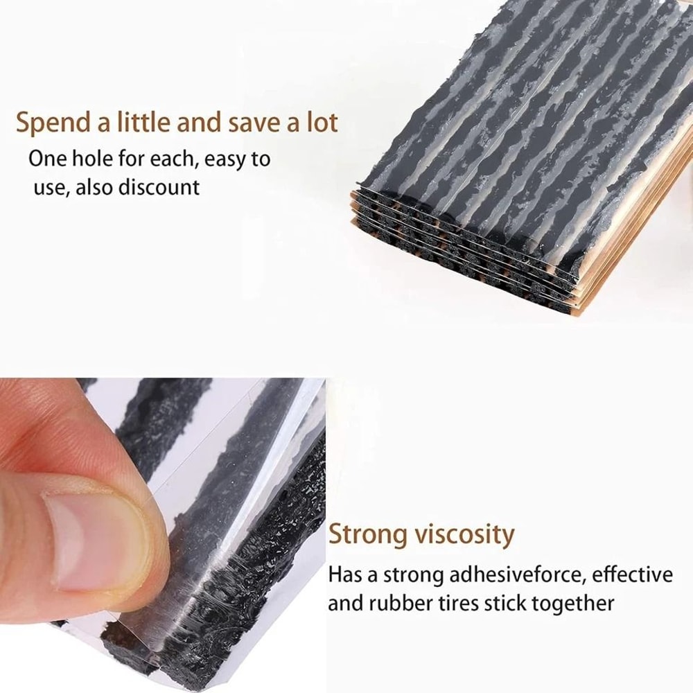 SelfVulcanizing Tire Repair Plugs Tubeless Seal Patches For Quick Tire Fixes 7